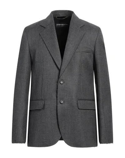 Department Five Department 5 Man Blazer Grey Size 40 Virgin Wool In Black