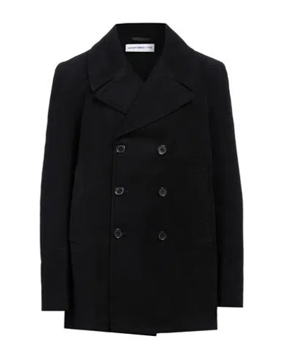 Department 5 Man Coat Black Size 46 Cotton