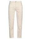 Department Five Department 5 Man Jeans Ivory Size 31 Cotton, Elastane In White
