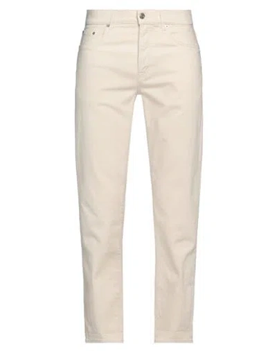 Department Five Department 5 Man Jeans Ivory Size 31 Cotton, Elastane In White