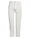 Department Five Department 5 Man Jeans Light Grey Size 33 Cotton, Elastane In Grey