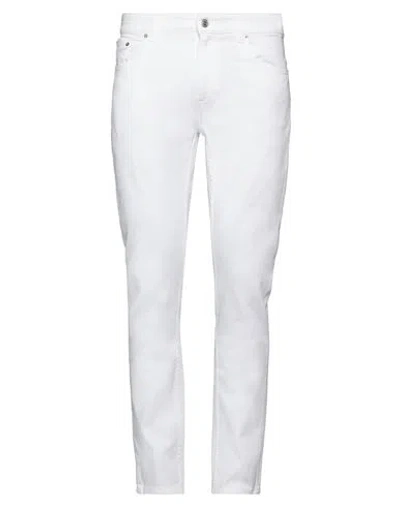 Department Five Department 5 Man Jeans White Size 35 Cotton, Rubber