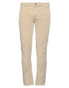 Department 5 Man Pants Beige Size 35 Cotton, Elastane