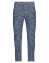 Department Five Department 5 Man Pants Blue Size 33 Cotton, Elastane In Blue
