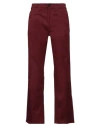 Department Five Department 5 Man Pants Burgundy Size 33 Cotton, Elastane In Red