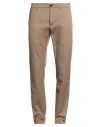 Department Five Department 5 Man Pants Camel Size 33 Cotton, Elastane In Sand