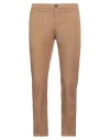 Department 5 Man Pants Camel Size 33 Cotton, Elastane In Brown