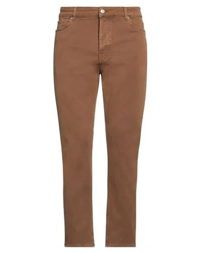 Department Five Department 5 Man Pants Camel Size 32 Cotton, Elastane In Beige