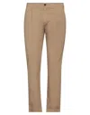 Department Five Department 5 Man Pants Camel Size 35 Cotton, Lycra, Metallic Fiber In Beige