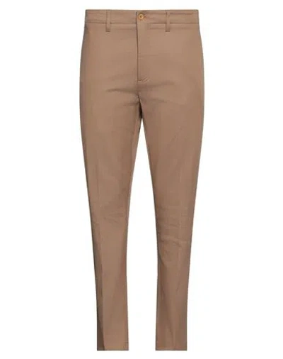 Department Five Department 5 Man Pants Camel Size 36 Cotton, Elastane In Beige
