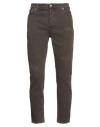 Department 5 Man Pants Cocoa Size 33 Cotton, Elastane In Brown