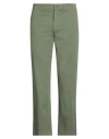 Department Five Department 5 Man Pants Green Size 31 Cotton, Elastane In Green