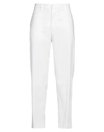 Department Five Department 5 Man Pants Ivory Size 33 Cotton, Elastane In White