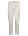 Department Five Department 5 Man Pants Light Grey Size 35 Cotton, Rubber