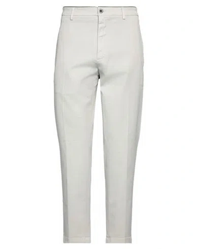 Department 5 Man Pants Light Grey Size 35 Cotton, Elastane