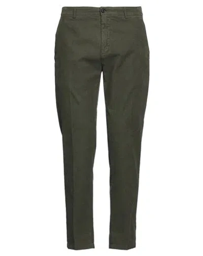 Department Five Department 5 Man Pants Military Green Size 31 Cotton, Rubber In Green