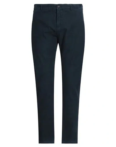 Department Five Department 5 Man Pants Navy Size 33 Cotton, Rubber In Navy Blue