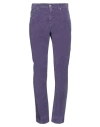 Department Five Department 5 Man Pants Purple Size 33 Cotton, Elastane
