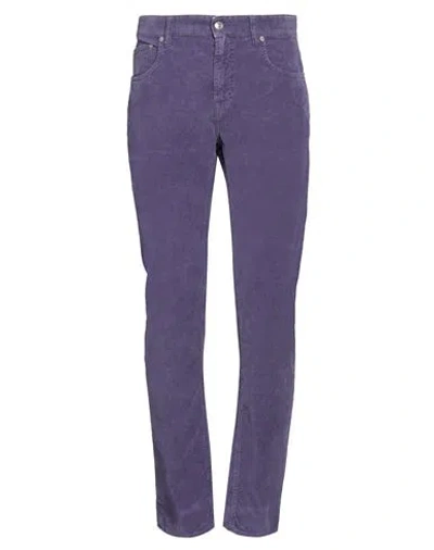 DEPARTMENT FIVE DEPARTMENT 5 MAN PANTS PURPLE SIZE 33 COTTON, ELASTANE