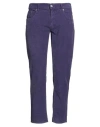 Department Five Department 5 Man Pants Purple Size 35 Cotton, Elastane
