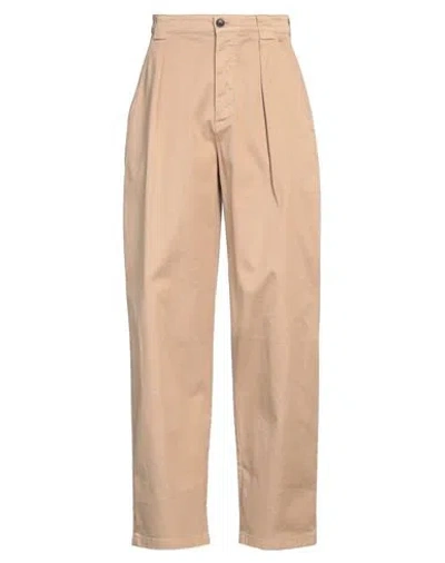 Department Five Department 5 Man Pants Sand Size 27 Cotton, Elastane In Beige