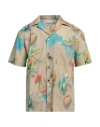 Department Five Department 5 Man Shirt Beige Size 16 ½ Cotton In Beige