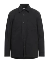 Department Five Double Breast Pockets Twill Folli Overshirt In Black