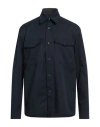 Department Five Department 5 Man Shirt Midnight Blue Size Xl Polyester, Cotton