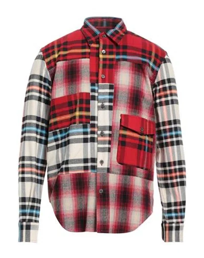 Department Five Department 5 Man Shirt Red Size 15 ½ Cotton, Polyester