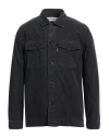 Department Five Department 5 Man Shirt Midnight Blue Size S Cotton, Elastane In Grey