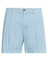 Department Five Department 5 Man Shorts & Bermuda Shorts Light Blue Size 35 Cotton, Elastane In Blue