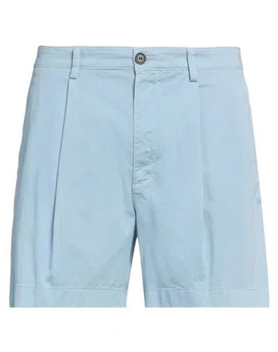 Department Five Department 5 Man Shorts & Bermuda Shorts Light Blue Size 35 Cotton, Elastane