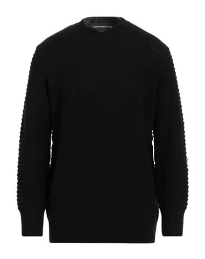 Department Five Department 5 Man Sweater Black Size L Wool, Polyamide
