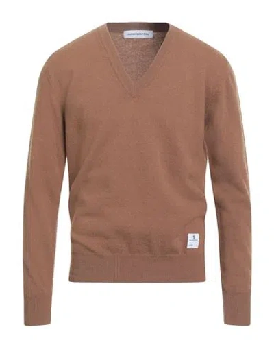 Department Five Department 5 Man Sweater Camel Size L Merino Wool In Sand