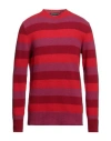 Department Five Department 5 Man Sweater Red Size L Wool, Polyamide In Red