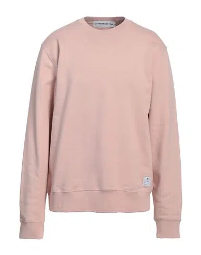 Department Five Department 5 Man Sweatshirt Blush Size L Cotton In Pink