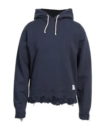 Department Five Department 5 Man Sweatshirt Navy Size S Cotton In Navy Blue