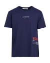 Department Five Department 5 Man T-shirt Navy Blue Size L Cotton In Blue
