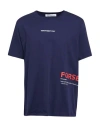 Department Five Department 5 Man T-shirt Navy Blue Size L Cotton In Blue