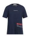 Department Five Department 5 Man T-shirt Navy Blue Size L Cotton In Navy Blue