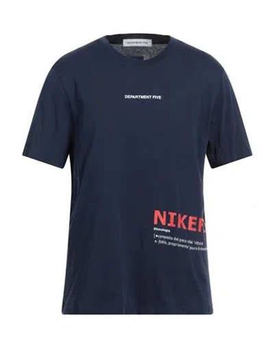 DEPARTMENT FIVE DEPARTMENT 5 MAN T-SHIRT NAVY SIZE L COTTON