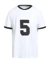 Department Five Department 5 Man T-shirt White Size M Cotton