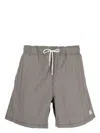 Department Five Mini Vichy Checked Swim Shorts In Black