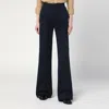 Department Five Misa Blue Navy Cotton Wide Trousers In Blue