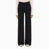 DEPARTMENT 5 MISA BLUE NAVY COTTON WIDE TROUSERS
