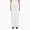 DEPARTMENT 5 MISA WHITE COTTON WIDE TROUSERS