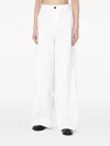 Department Five Misa White Cotton Wide Trousers