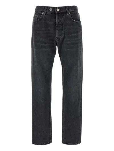 Department Five Stretch Cotton Denim Jeans With Straight Leg In Black