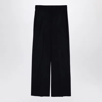 DEPARTMENT FIVE DEPARTMENT 5 NAVY BLUE WOOL-BLEND TROUSERS
