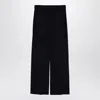 Department Five Misa Blue Navy Cotton Wide Trousers In Blue